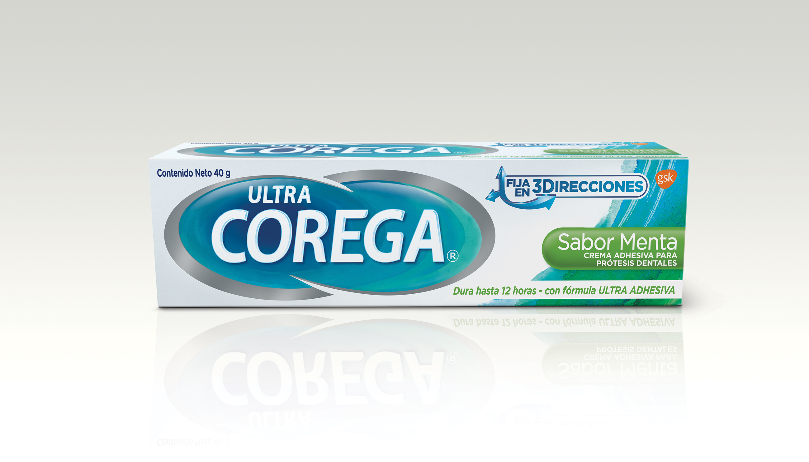 Corega Crema Adhesiva Para Protesis Dental Sabor Menta Gr En