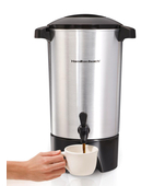 Venta de CAFETERA URNA DE 45 TAZAS  DE CAPACIDAD| COLOR PLATEADO|  HAMILTON BEACH en Panamá. A sólo $49.99. Entrega gratis. Garantía Mercologo.