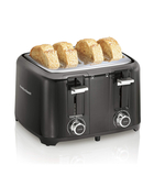 Venta de Tostadora Negra/Cromada de 4 Panes en Panamá. A sólo $35.99. Entrega gratis. Garantía Mercologo.