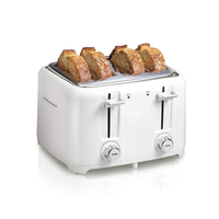 Venta de Tostadora Blanca/Cromada de 4 Panes en Panamá. A sólo $35.99. Entrega gratis. Garantía Mercologo.