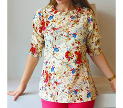 Venta de Blusa Estampada de Flores Talla XL - LM Karishma en Panamá. A sólo $25. Entrega gratis. Garantía Mercologo.