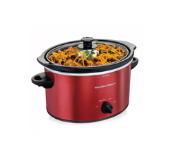 Venta de OLLA DE COCCIÓN LENTA / SLOW COOKER  5QT, RECIPIENTE DE CERAMICA STAY OR GO | COLOR ROJO | HAMILTON BEACH en Panamá. A sólo $39.99. Entrega gratis. Garantía Mercologo.