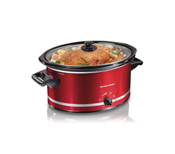 Venta de OLLA  DE COCCIÓN LENTA  / SLOW COOKER  8QT,  XL RECIPIENTE DE CERAMICA | COLOR ROJO | HAMILTON BEACH en Panamá. A sólo $47.99. Entrega gratis. Garantía Mercologo.