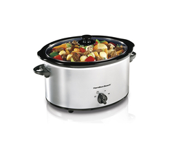 Venta de OLLA DE COCCIÓN LENTA /SLOW COOKER 5QT RECIPIENTE CERAMICA | COLOR NEGRO CON PLATEADO | HAMILTON BEACH en Panamá. A sólo $39.99. Entrega gratis. Garantía Mercologo.