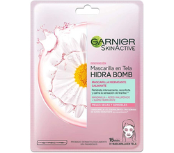 Venta de GARNIER SKINACTIVE | MASCARILLA EN TELA HIDRA BOMB | CALMANTE | MANZANILLA | 32G x 1 en Panamá. A sólo $3.1. Entrega gratis. Garantía Mercologo.