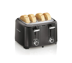 Venta de Tostadora Negra/Cromada de 4 Panes en Panamá. A sólo $35.99. Entrega gratis. Garantía Mercologo.