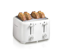 Venta de Tostadora Blanca/Cromada de 4 Panes en Panamá. A sólo $35.99. Entrega gratis. Garantía Mercologo.