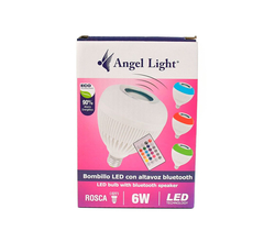 Venta de Bombillo LED con bocina bluetooth 6W y control remoto en Panamá. A sólo $11.75. Entrega gratis. Garantía Mercologo.