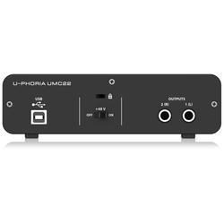 Venta de Behringer U-PHORIA UMC22 Interface de Audio en Panamá. A sólo $99. Entrega gratis. Garantía Mercologo.