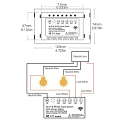 Venta de Interruptor WIFI de 2 botones - MOES en Panamá. A sólo $27.99. Entrega gratis. Garantía Mercologo.