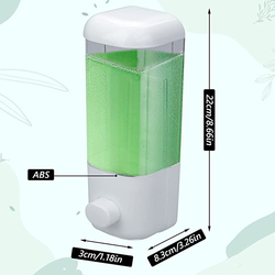 Venta de Dispensador de jabón manual de 500ml para montar en la pared para champú, loción y mucho más en Panamá. A sólo $4. Entrega gratis. Garantía Mercologo.