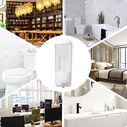 Venta de Dispensador de jabón manual de 500ml para montar en la pared para champú, loción y mucho más en Panamá. A sólo $4. Entrega gratis. Garantía Mercologo.