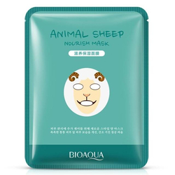 Venta de Sheet Mask con estampado de oveja (Bioaqua) en Panamá. A sólo $2.99. Entrega gratis. Garantía Mercologo.