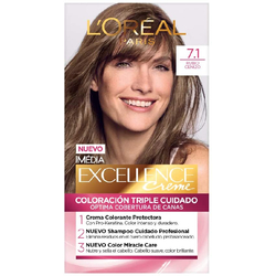 Venta de L'OREAL PARIS | EXCELLENCE 7.1 RUBIO CENIZA | TINTE DE CABELLO PERMANENTE en Panamá. A sólo $8.35. Entrega gratis. Garantía Mercologo.