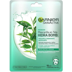 Venta de GARNIER SKINACTIVE | MASCARILLA EN TELA HIDRA BOMB | MATIFICANTE | GREEN TEA | 32G x 1 en Panamá. A sólo $3.1. Entrega gratis. Garantía Mercologo.