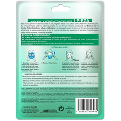Venta de GARNIER SKINACTIVE | MASCARILLA EN TELA HIDRA BOMB | MATIFICANTE | GREEN TEA | 32G x 1 en Panamá. A sólo $3.1. Entrega gratis. Garantía Mercologo.