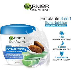 Venta de GARNIER SKINACTIVE | CREMA EXTRA NUTRICION | DÍA NOCHE MASCARILLA | ALOE VERA + ALMENDRA | 200ML en Panamá. A sólo $9.4. Entrega gratis. Garantía Mercologo.