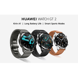 Venta de RELOJ HUAWEI GT2 - Negro - BLUETOOTH SMARTWATCH, ULTRA DELGADO Y DURADERO DE LA BATERÍA, IMPERMEABLE, COMPATIBLE CON IPHONE Y ANDROID en Panamá. A sólo $185. Entrega gratis. Garantía Mercologo.