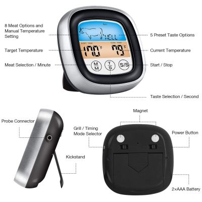 Venta de termometros digitales para BBQ  O PASTELERIA en Panamá. A sólo $25. Entrega gratis. Garantía Mercologo.