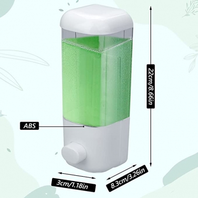 Venta de Dispensador de jabón manual de 500ml para montar en la pared para champú, loción y mucho más en Panamá. A sólo $4. Entrega gratis. Garantía Mercologo.