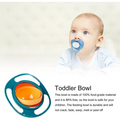 Venta de 360 – Cuenco giratorio resistente a derrames con tapa, plato antiderrame para niños en Panamá. A sólo $9.99. Entrega gratis. Garantía Mercologo.