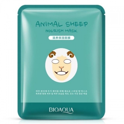 Venta de Sheet Mask con estampado de oveja (Bioaqua) en Panamá. A sólo $2.99. Entrega gratis. Garantía Mercologo.