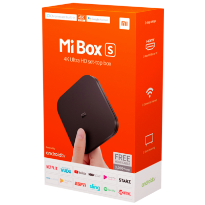 Venta de Xiaomi Mi box S - Android TV - 2GB DDR3 RAM 8GB ROM Android 8.1 5G WIFI bluetooth 4.2 H.265 en Panamá. A sólo $75. Entrega gratis. Garantía Mercologo.
