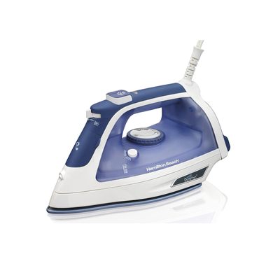 Venta de PLANCHA PARA ROPA AL VAPOR SUELA DURATHON | COLOR AZUL| HAMILTON BEACH en Panamá. A sólo $37.99. Entrega gratis. Garantía Mercologo.