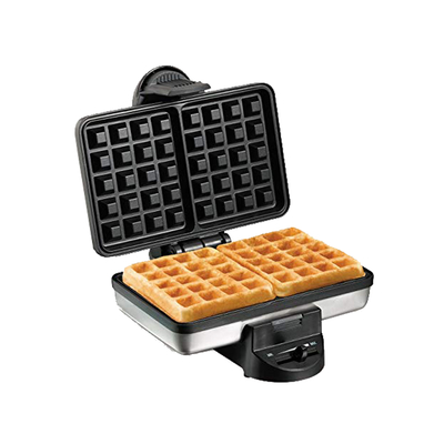 Venta de WAFLERA TIPO BELGA  ACERO INOXIDABLE ANTIADHERENTE | COLOR PLATEADO | HAMILTON BEACH en Panamá. A sólo $29.99. Entrega gratis. Garantía Mercologo.