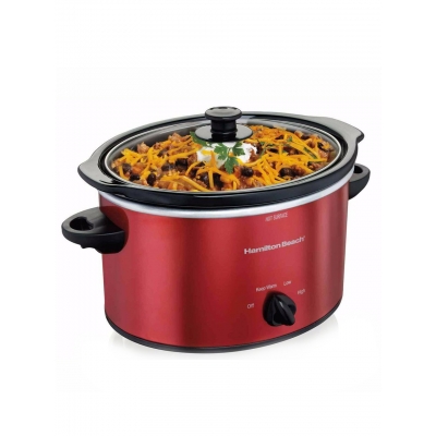 Venta de OLLA DE COCCIÓN LENTA / SLOW COOKER  5QT, RECIPIENTE DE CERAMICA STAY OR GO | COLOR ROJO | HAMILTON BEACH en Panamá. A sólo $39.99. Entrega gratis. Garantía Mercologo.