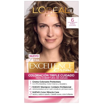 Venta de L'OREAL PARIS | EXCELLENCE 6 RUBIO OSCURO | TINTE DE CABELLO PERMANENTE en Panamá. A sólo $8.35. Entrega gratis. Garantía Mercologo.