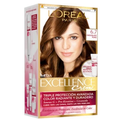 Venta de L'OREAL PARIS | EXCELLENCE 6.7 CHOCOLATE PROFUNDO | TINTE DE CABELLO PERMANENTE en Panamá. A sólo $8.35. Entrega gratis. Garantía Mercologo.