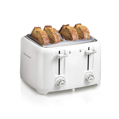 Venta de Tostadora Blanca/Cromada de 4 Panes en Panamá. A sólo $35.99. Entrega gratis. Garantía Mercologo.