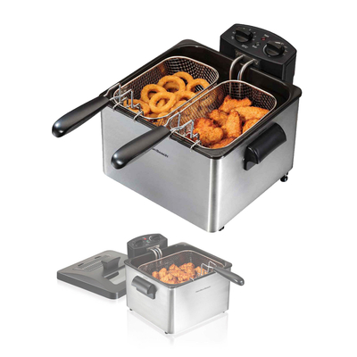 Venta de FREIDORA ELECTRICA CON 3 CESTAS / TEMP AJUSTABLE CAPACIDAD DE 19 TAZAS | HAMILTON BEACH en Panamá. A sólo $84.99. Entrega gratis. Garantía Mercologo.