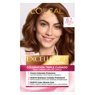 Venta de L'OREAL PARIS | EXCELLENCE 6.7 CHOCOLATE PROFUNDO | TINTE DE CABELLO PERMANENTE en Panamá. A sólo $8.35. Entrega gratis. Garantía Mercologo.