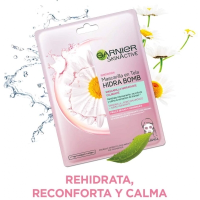 Venta de GARNIER SKINACTIVE | MASCARILLA EN TELA HIDRA BOMB | CALMANTE | MANZANILLA | 32G x 1 en Panamá. A sólo $3.1. Entrega gratis. Garantía Mercologo.
