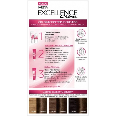 Venta de L'OREAL PARIS | EXCELLENCE 6.1 RUBIO OSCURO CENIZA | TINTE DE CABELLO PERMANENTE en Panamá. A sólo $8.35. Entrega gratis. Garantía Mercologo.