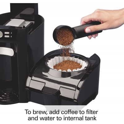 Venta de CAFETERA 6 TAZAS DE CAPACIDAD DISPENSADOR PROGRAMABLE |COLOR NEGRO| HAMILTON BEACH en Panamá. A sólo $44.99. Entrega gratis. Garantía Mercologo.