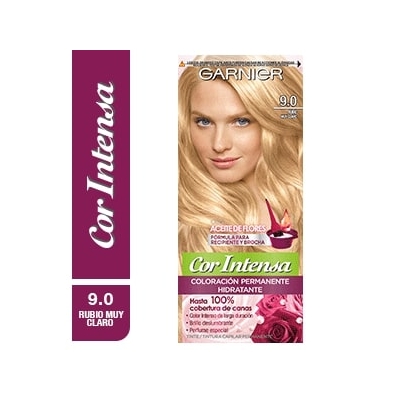 Venta de GARNIER | NUTRISSE COR INTENSA | 9.0 RUBIO MUY CLARO | TINTE PARA EL CABELLO PERMANENTE en Panamá. A sólo $4.15. Entrega gratis. Garantía Mercologo.
