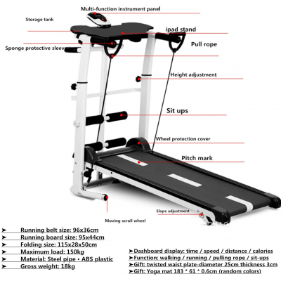 Venta de CAMINADORA MAGNETICA PLEGABLE en Panamá. A sólo $399. Entrega gratis. Garantía Mercologo.