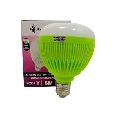 Venta de Bombillo LED con bocina bluetooth 6W y control remoto en Panamá. A sólo $11.75. Entrega gratis. Garantía Mercologo.