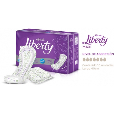 Venta de AFFECTIVE | LIBERTY MAXI  | TOALLA FEMENINA | 1x10 UNIDADES en Panamá. A sólo $5.1. Entrega gratis. Garantía Mercologo.
