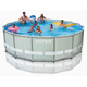 Venta de Piscina Intex familiar 14’X42” escalera, filtro y bomba, cobertor y lona base en Panamá. A sólo $429.99. Entrega gratis. Garantía Mercologo.