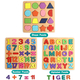 Venta de Rompecabezas de madera para niños pequeños, con forma de número del alfabeto ABC, rompecabezas 3 en 1, bloques educativos, juguetes de tablero en Panamá. A sólo $9.99. Entrega gratis. Garantía Mercologo.
