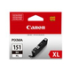 Venta de Canon CLI-151BK XL - Negro - original en Panamá. A sólo $19.31. Entrega gratis. Garantía Mercologo.